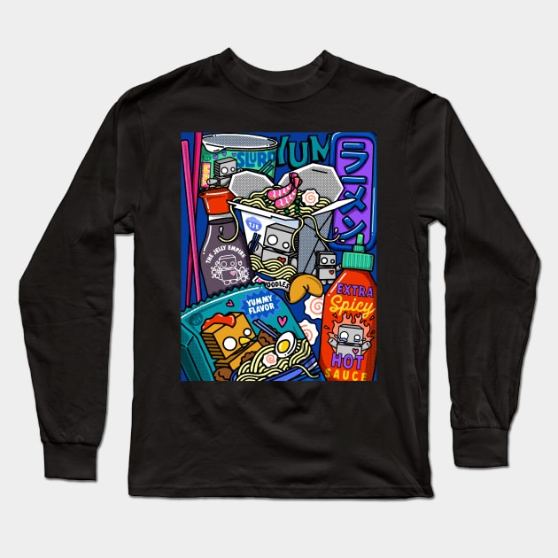 Give Me All The Noodles Long Sleeve T-Shirt by thejellyempire